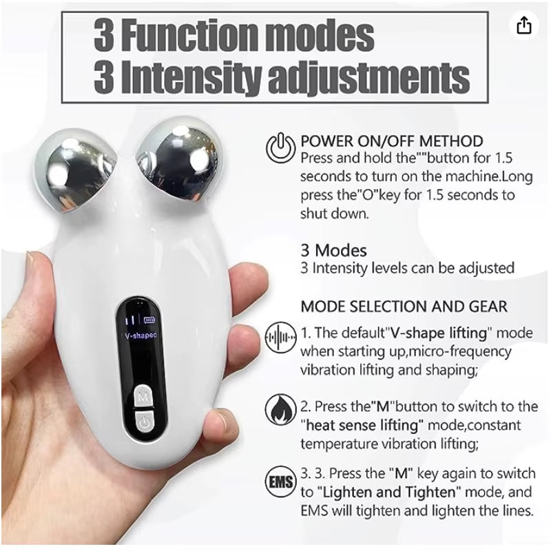 Mini Microcurrent Face Lift Device Roller,Lift the Face and Tighten the Skin, Wrinkle Remover Toning Skin Care & Tools(Facial)